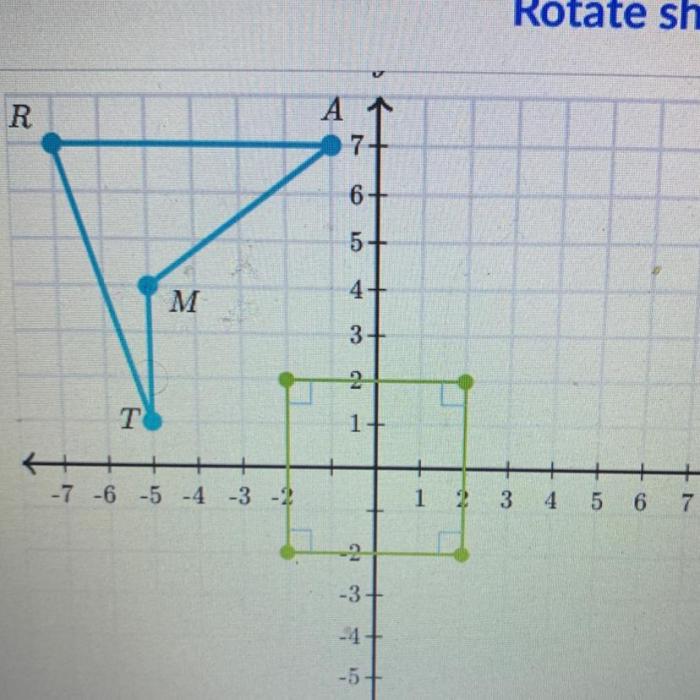 Triangle xyz rotated clockwise dilated bac transformations